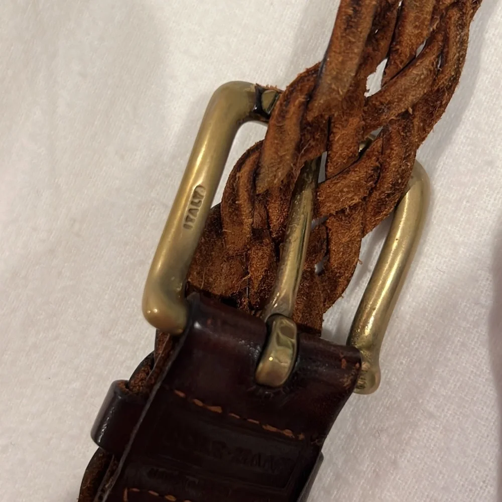 Cole Haan Brown Weave Belt